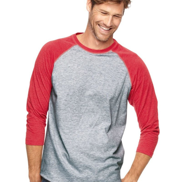 Unisex Baseball Fine Jersey Three-Quarter Sleeve Tee Thumbnail