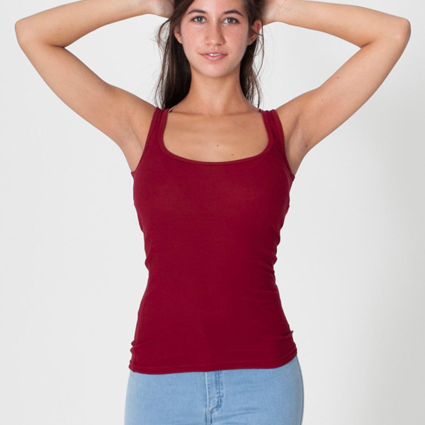 3368 2x1 Rib U-Neck Tank Thumbnail