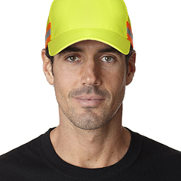 Trucker Reflector High-Visibility Constructed Cap Thumbnail