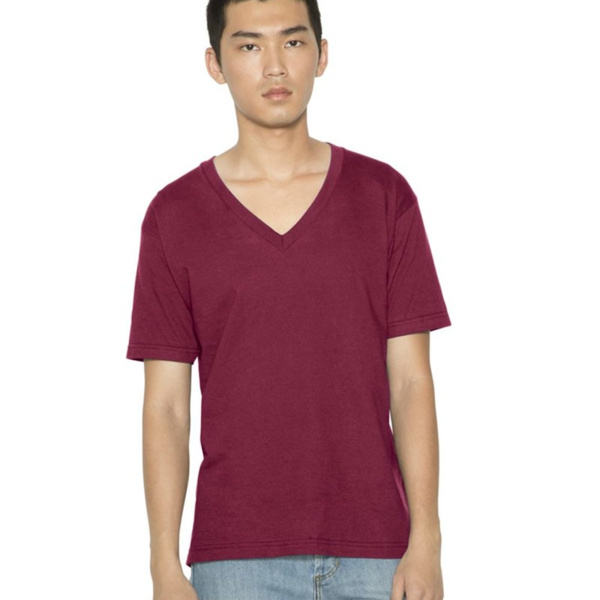 USA-Made Fine Jersey V-Neck Tee Thumbnail