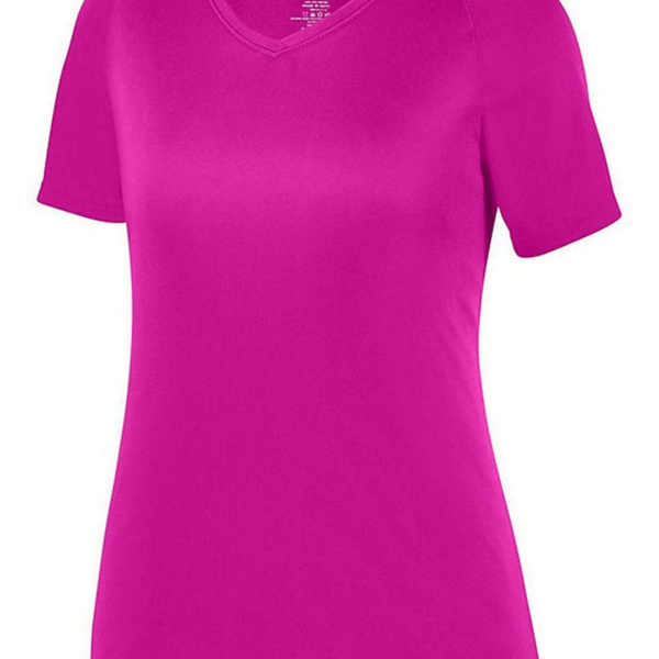 Girls' Attain Wicking V-Neck T-Shirt Thumbnail