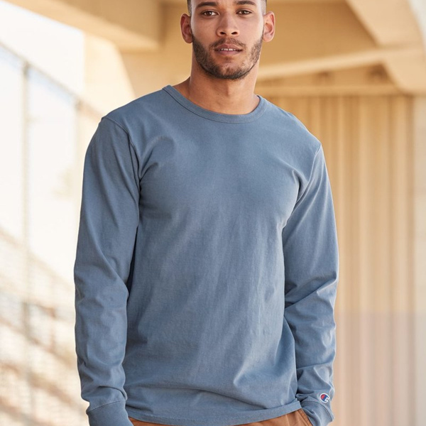 Unisex Garment-Dyed Long Sleeve T-Shirt Thumbnail