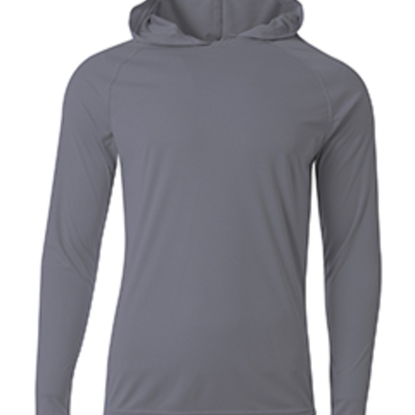 Men's Cooling Performance Long-Sleeve Hooded T-shirt Thumbnail