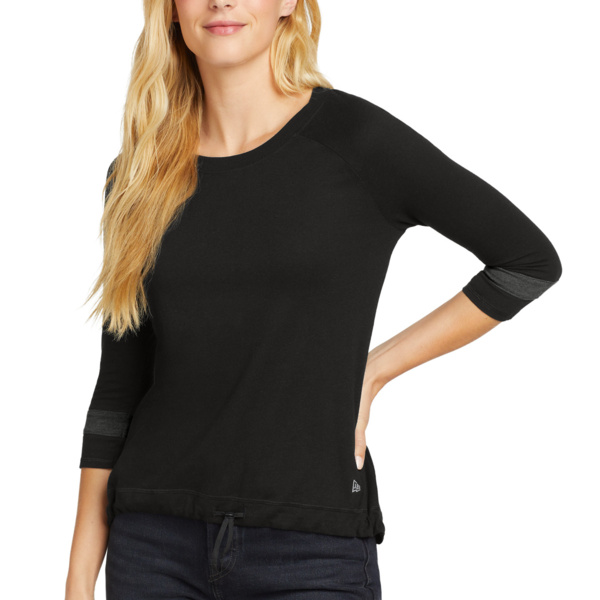 Women's Tri Blend 3/4 Sleeve Tee Thumbnail