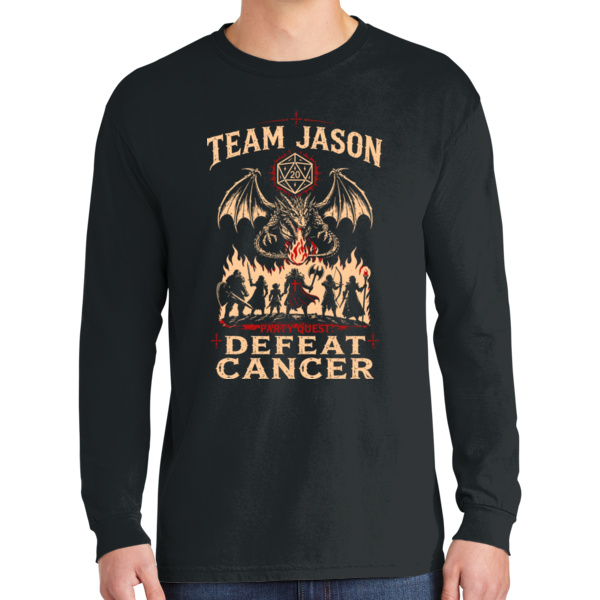 Team Jason - Heavyweight Ring Spun Long Sleeve Tee Thumbnail